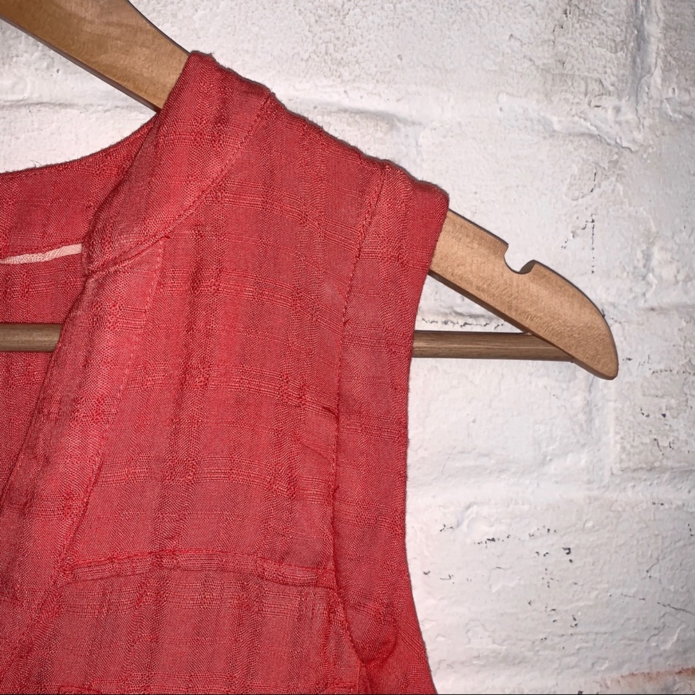 Anthropologie Maeve sunseeker orange button tank - Picture 5 of 11